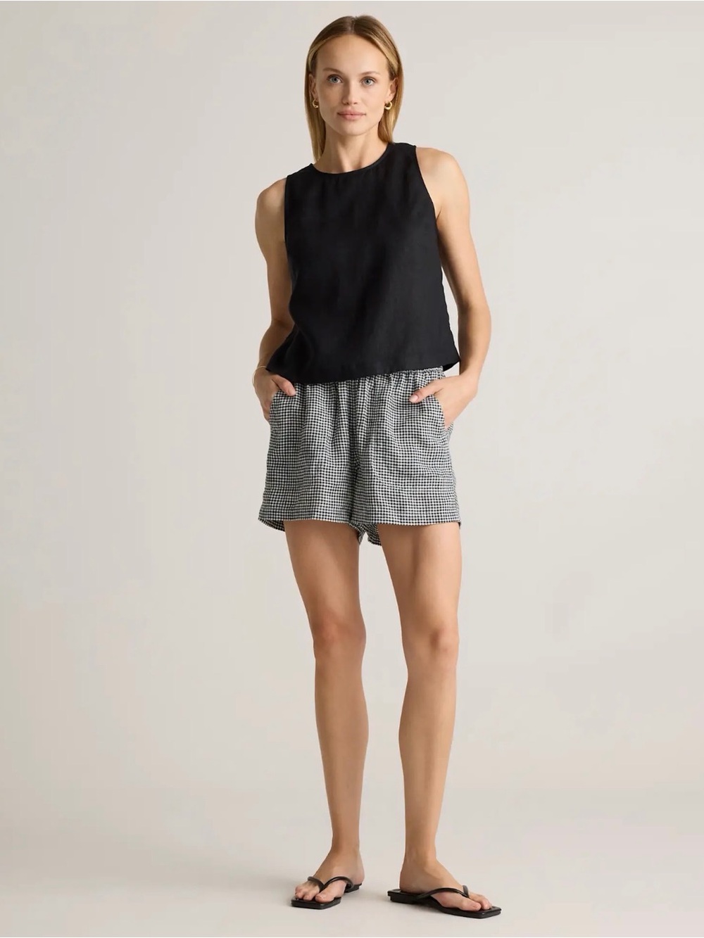 Quince 100% European Linen Top